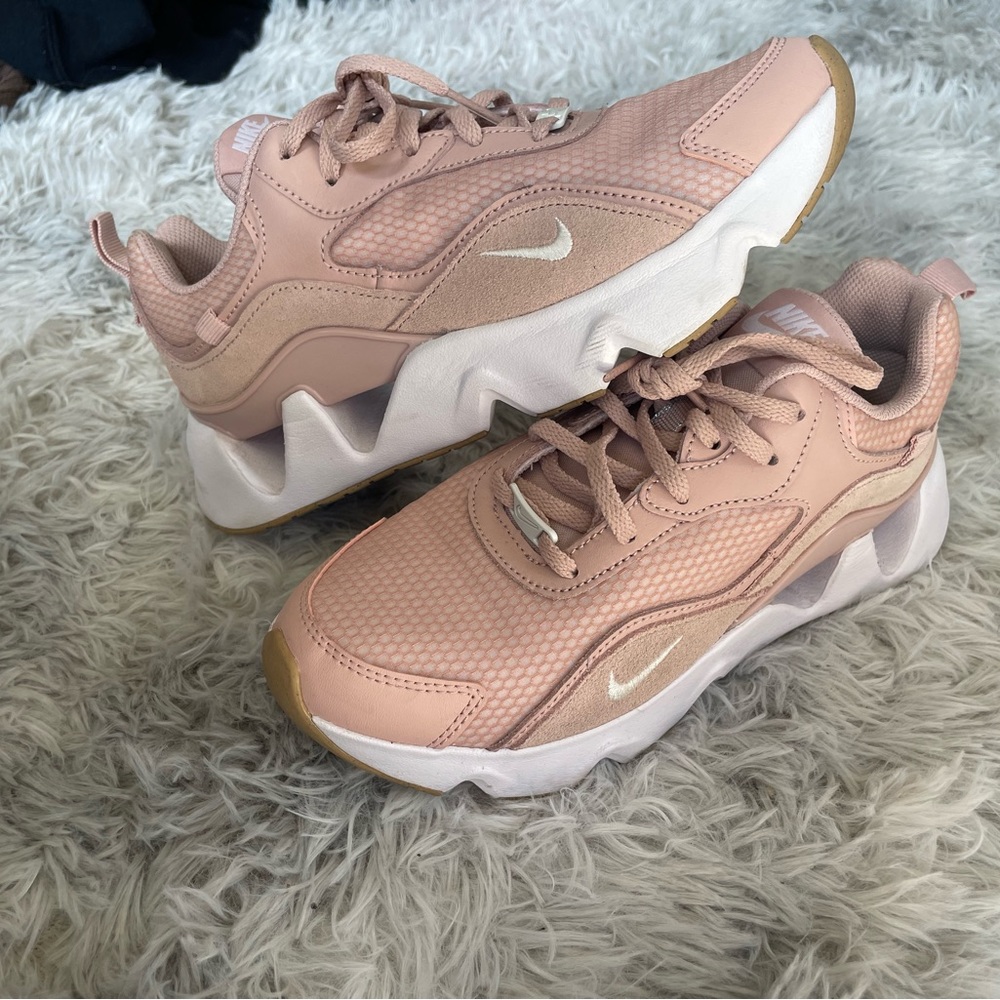 Blush pink Nike air maxes